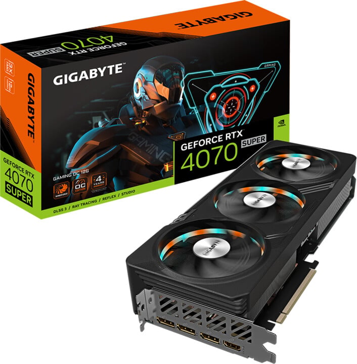 Kartelë grafike GIGABYTE GeForce RTX 4070 SUPER GAMING OC 12G, 12GB GDDR6X