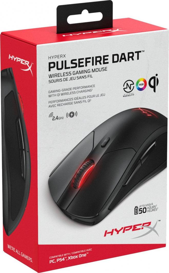 Maus HyperX Pulsefire Dart (HX-MC006B / 4P5Q4AA), i zi 