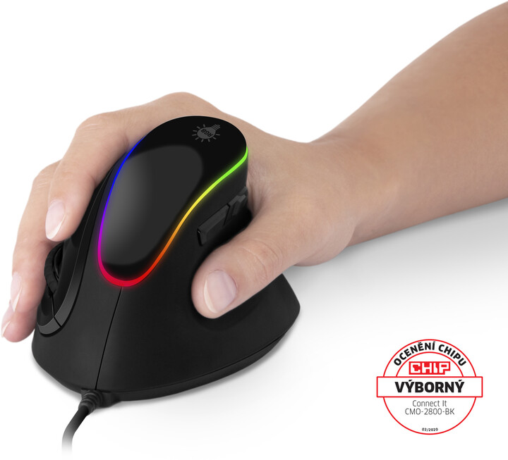 Maus CONNECT IT CMO-2800-BK GAME FOR HEALTH, i zi