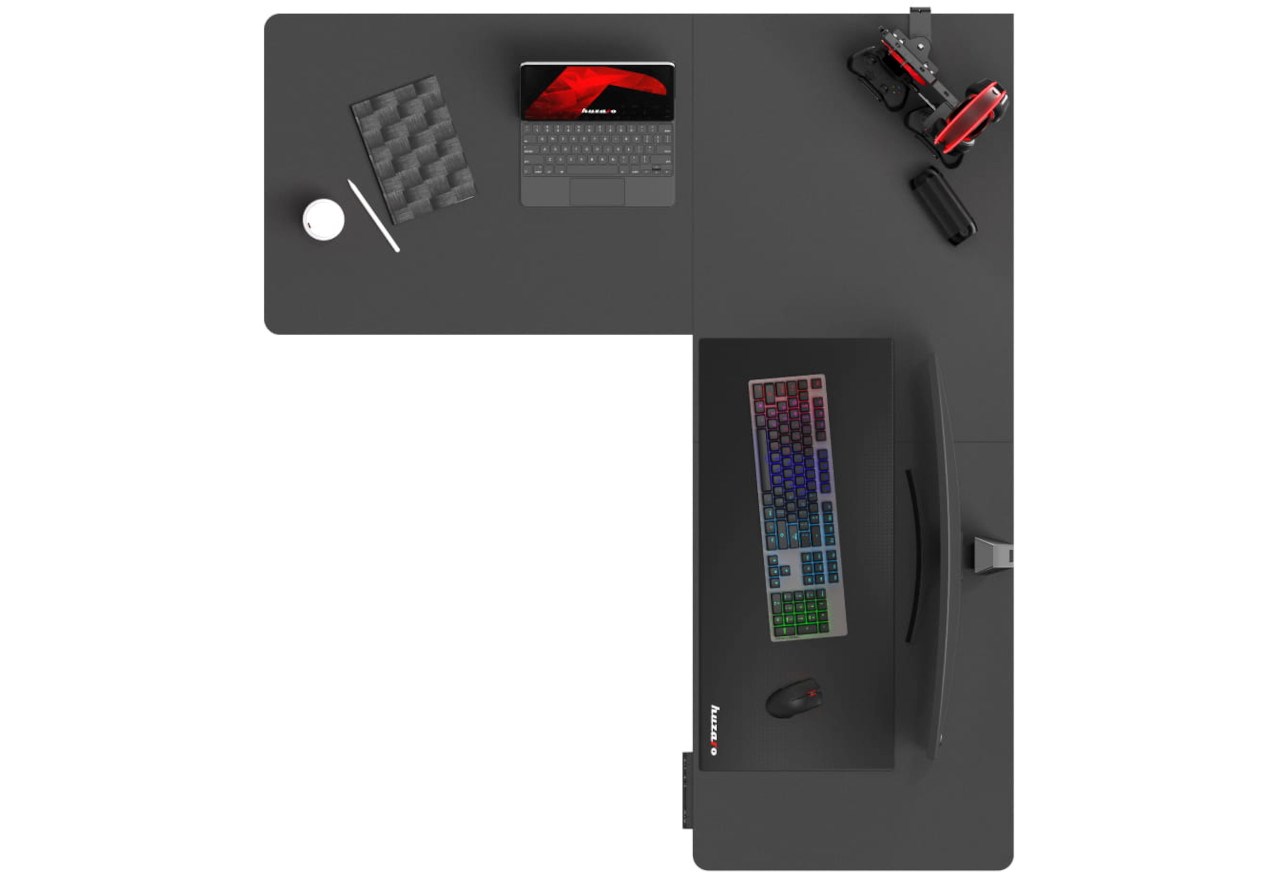 Tavolinë Huzaro Hero 9.5, 160x60 cm, e zezë