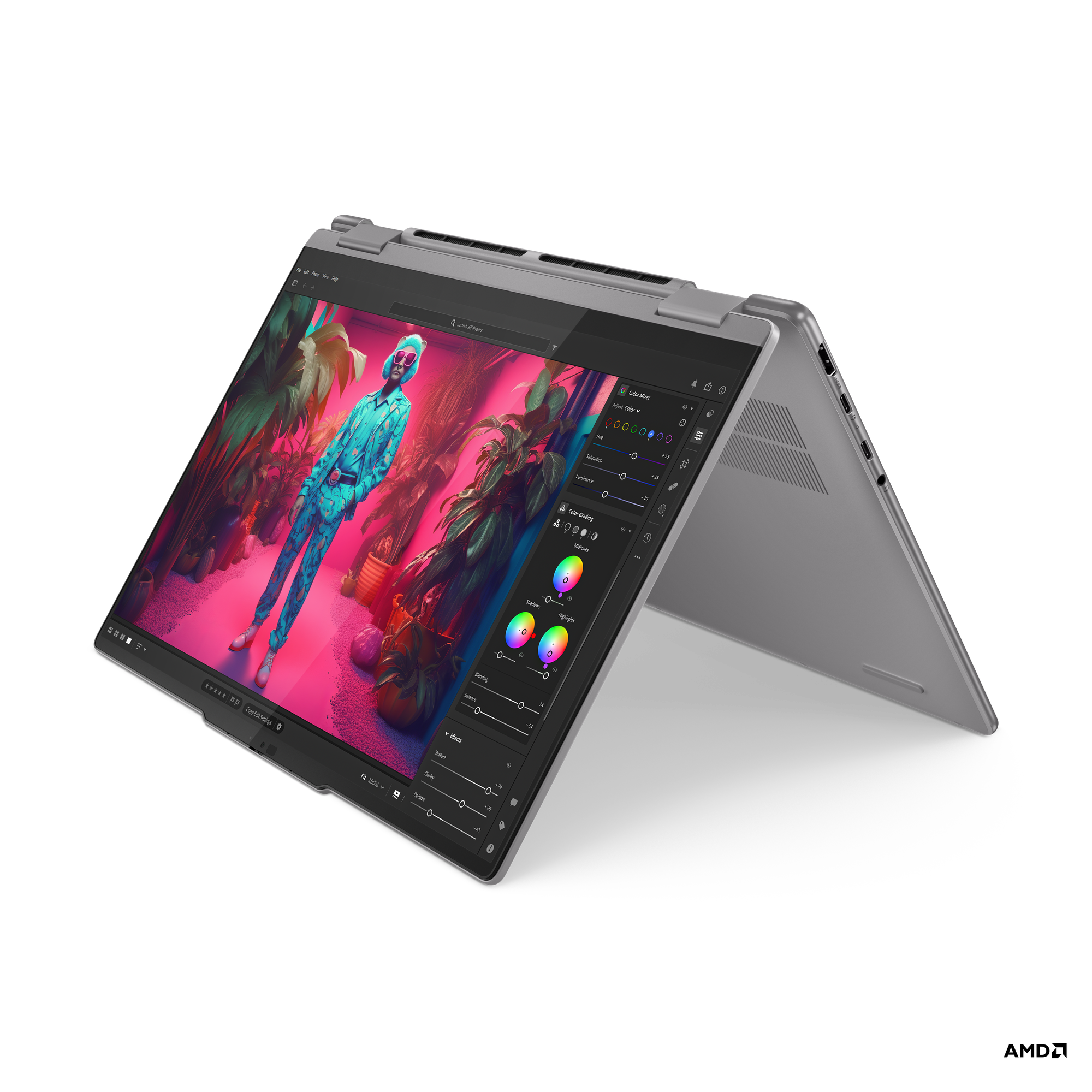 Laptop Lenovo NB Yoga 7, 14", AMD Ryzen 5 8640HS, 16GB RAM, 1TB SSD, Integrated AMD Radeon 760M, i hirtë