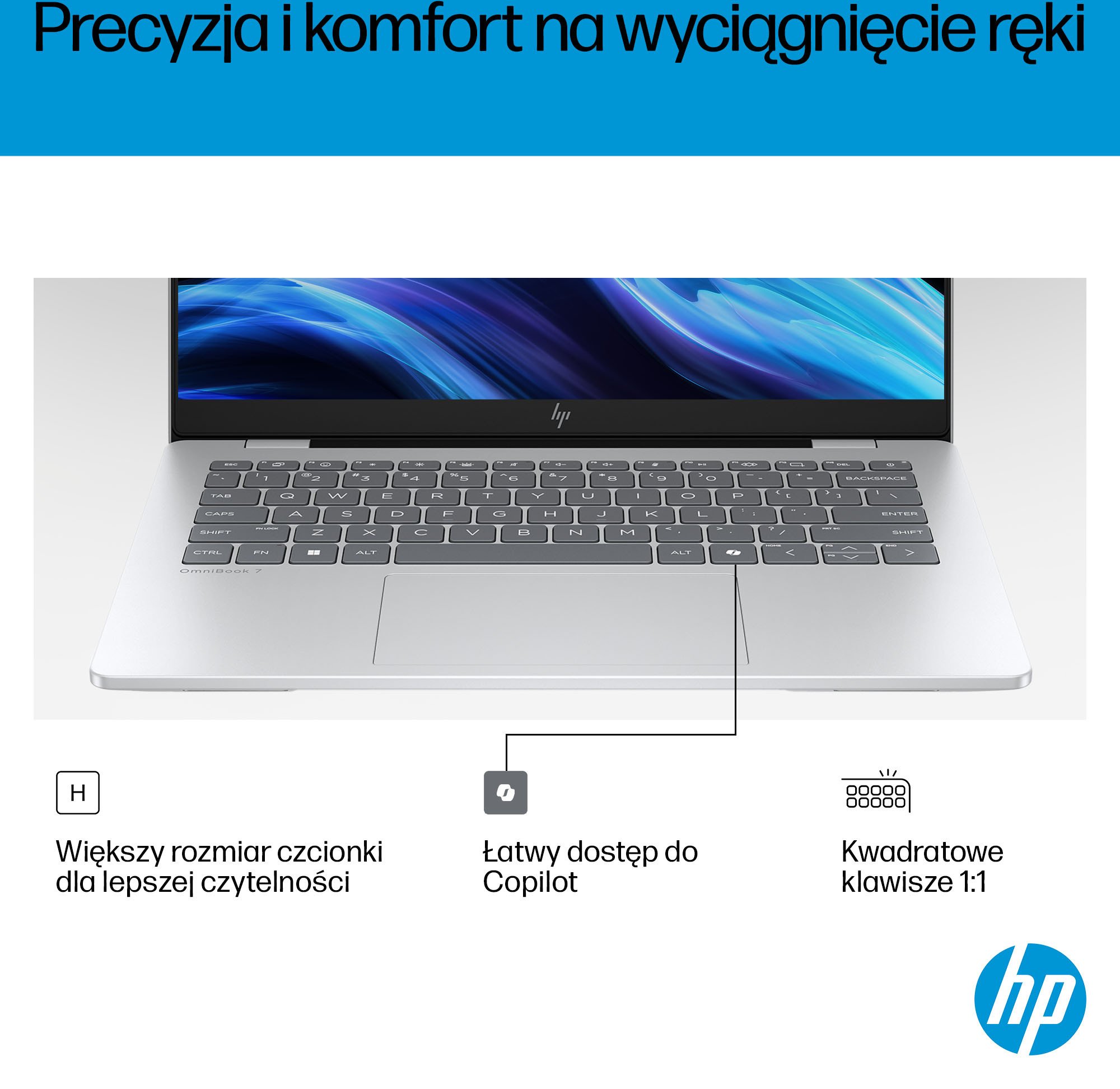Laptop HP OmniBook 7 AI 14 fr0003nw, Ultra 5 225U, 14" 2K OLED, 16GB 512GB, gri