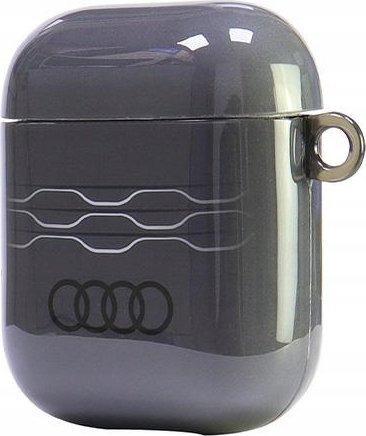 Mbulesë për AirPods Audi IML Geometric Pattern, për gjeneratën 1 dhe 2, gri