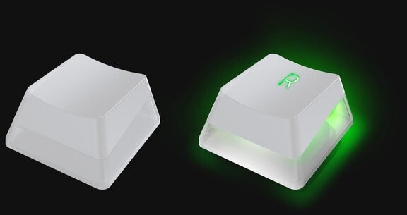Set i tasteve të zëvendësueshme Razer Phantom Keycap Upgrade, i bardhë