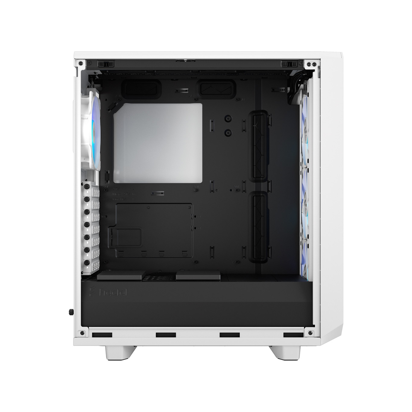 Куќиште за компјутер Fractal Design Meshify 2 Compact RGB, бело