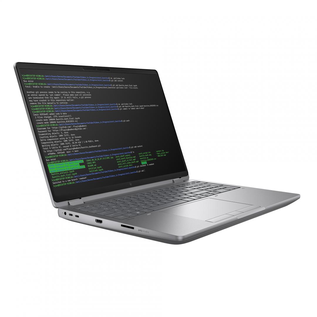 Laptop HP ZBook Fury 16 G1i, 16" FHD+, Ultra 7-255HX, 32GB RAM, argjendtë