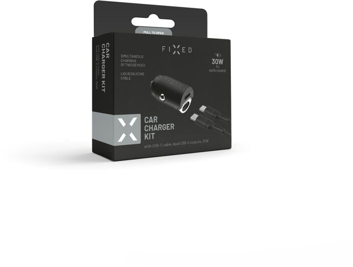 Karikues 2x USB-C, 30W + USB-C cable, MFi, 1.2m, i zi