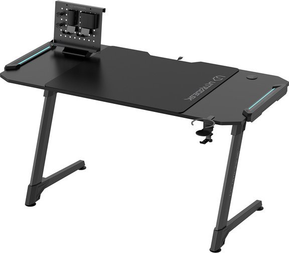 Tavolinë gaming Ultradesk Space XXL, 154 cm, LED, e zezë