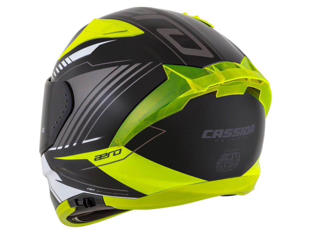 Helmetë moto Cassida Aero Drome, full face, polikarbonat, e zezë