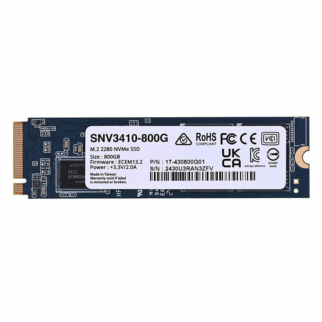 Disk SSD Synology SNV3410, 800GB, M.2 PCIe NVMe