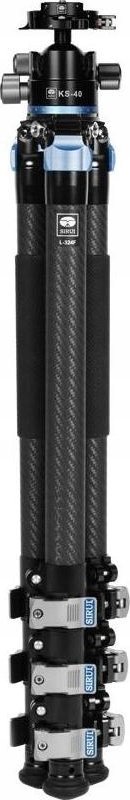 Tripod fotografik SIRUI L-324F, karbon, me kokë KS-40, i zi