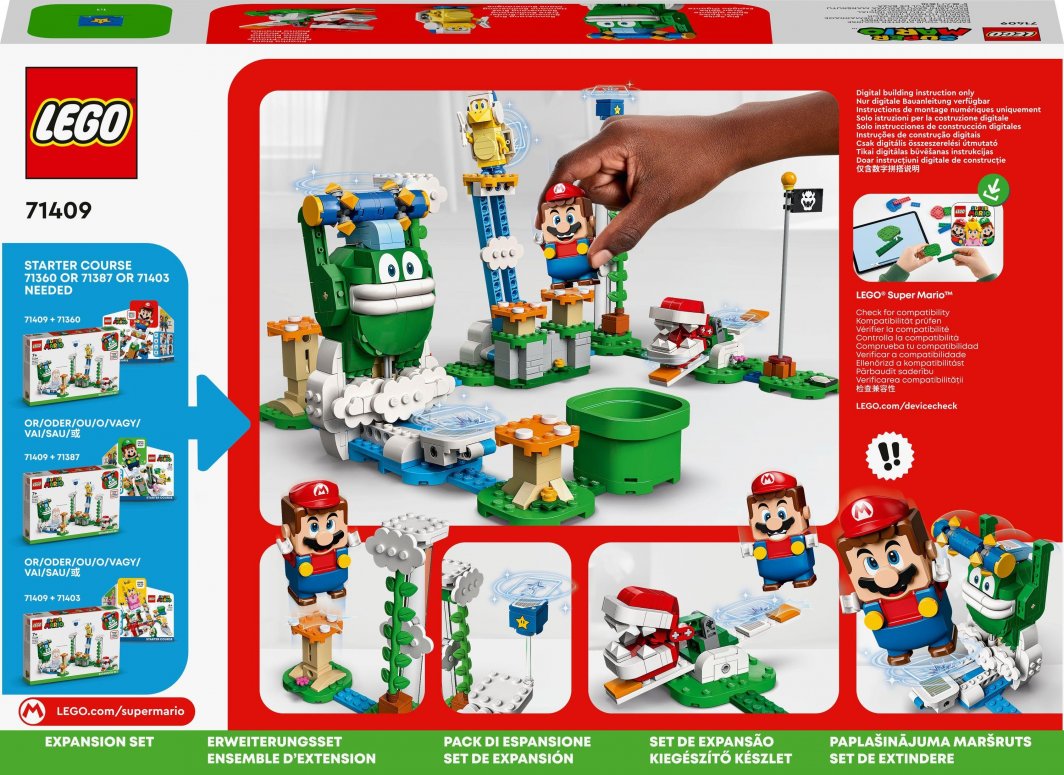 Set zgjerimi LEGO® Super Mario™ 71409 Big Spike Cloud Challenge, 540 pjesë