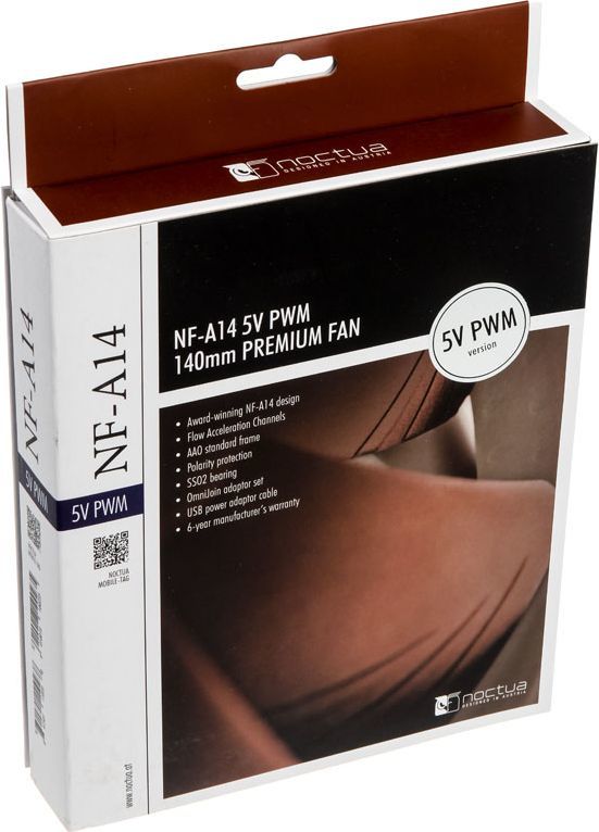 Ftohës Noctua NF-A14 5V PWM, 140 mm