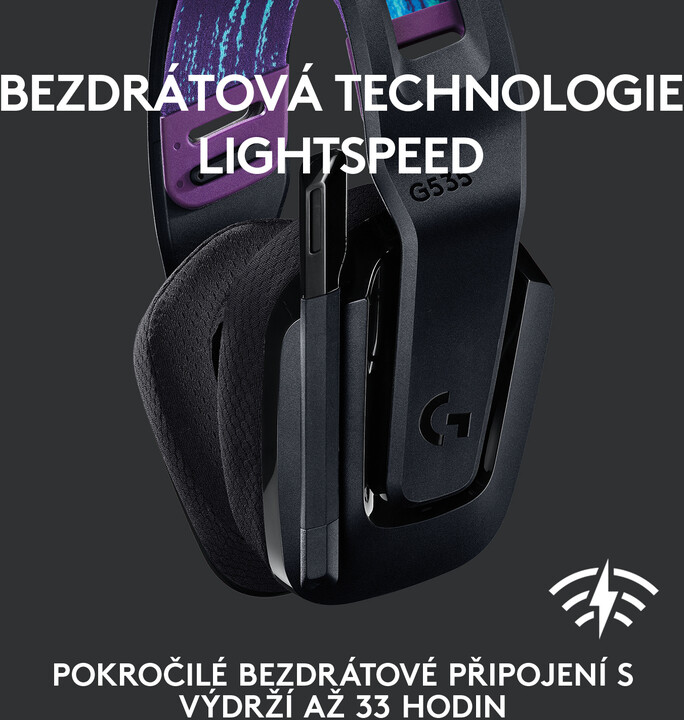 Kufje Logitech G535 Lightspeed, të zeza