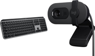 Set tastierë dhe kamerë Logitech MX Keys S for Mac Brio 100, wireless, Full HD 1080p, gri Space Gray