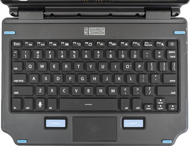 Tastierë mobile Gamber-Johnson 7160-1869-00, QWERTY US English, me ndriçim, e zezë