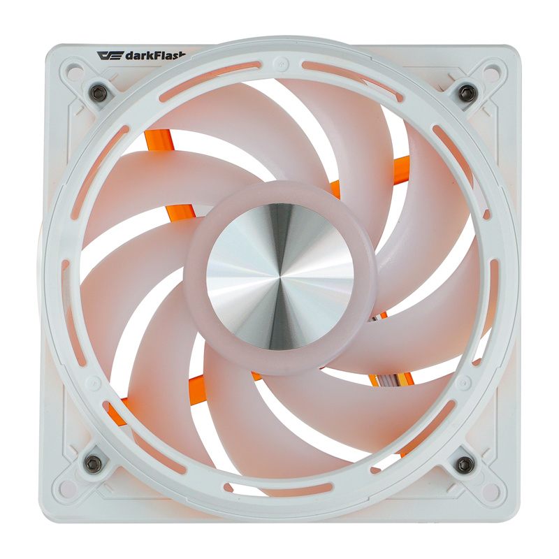 Ventilator kase PC Darkflash DE8, 120mm, ARGB, i bardhë