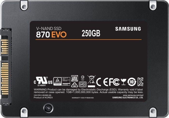 Disk SSD Samsung 870 EVO, 250GB, 2.5", SATA III