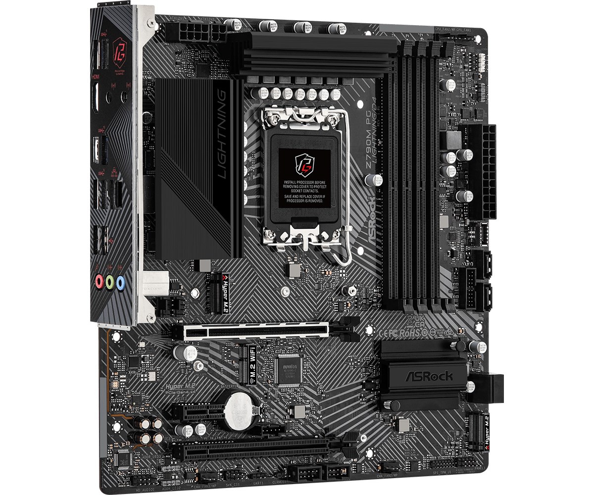 Pllakë amë Asrock Z790M PG Lightning/D4 Intel Z790 LGA 1700 micro ATX