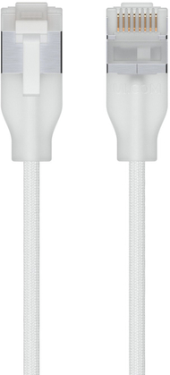 Kabllo rrjeti Ubiquiti UACC-Cable-Patch-EL-C6A-0.3M-W, Cat6a, 0.3m, transparente