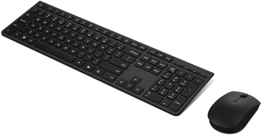 Комплет тастатура и глушец Lenovo 4X31R64316, RF Wireless и Bluetooth, црн
