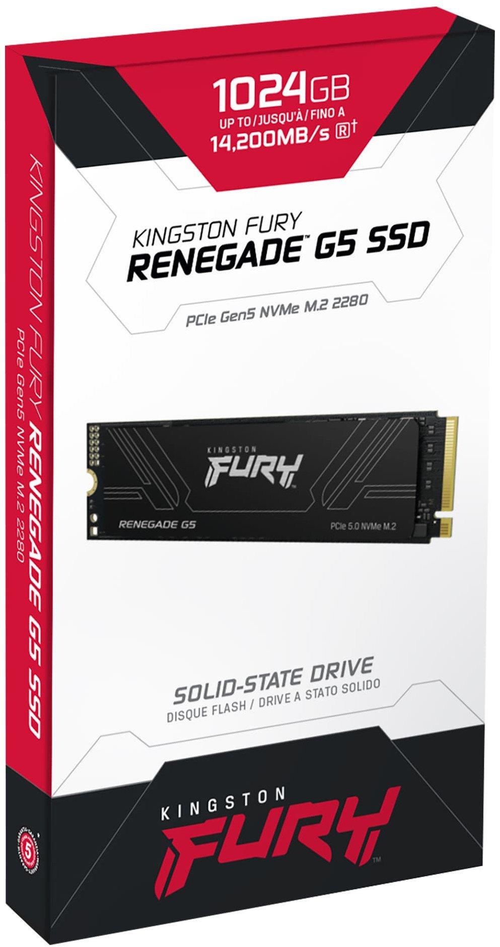 SSD M.2 Kingston Fury Renegade G5, 8TB, PCIe Gen 5 NVMe, i zi