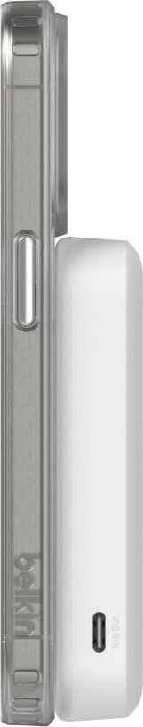 Powerbank magnetik Belkin BoostCharge Pro, 8000mAh, karikim wireless 15W MagSafe, i bardhë
