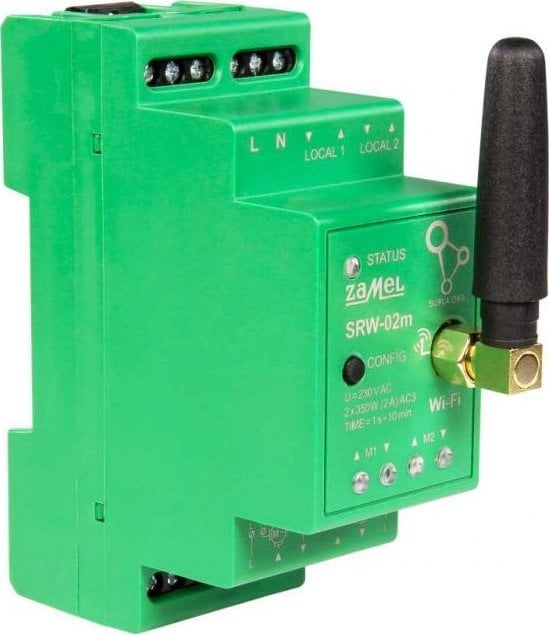 Kontrollues roletash Wi Fi Zamel Supla SRW 02M, modular, për roleta elektrike, i bardhë