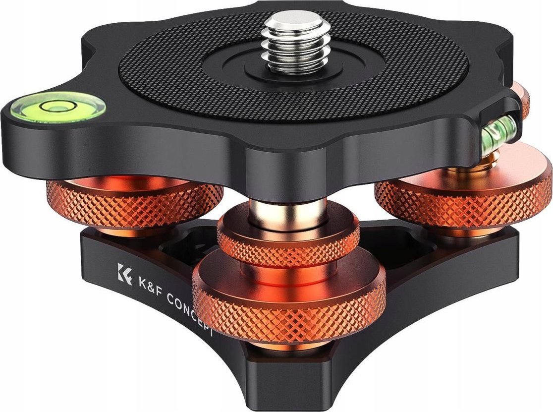 Kokë trefqoshi K&amp;F Concept LP-48 KF-31-104, kapacitet 15kg, alumini, e zezë