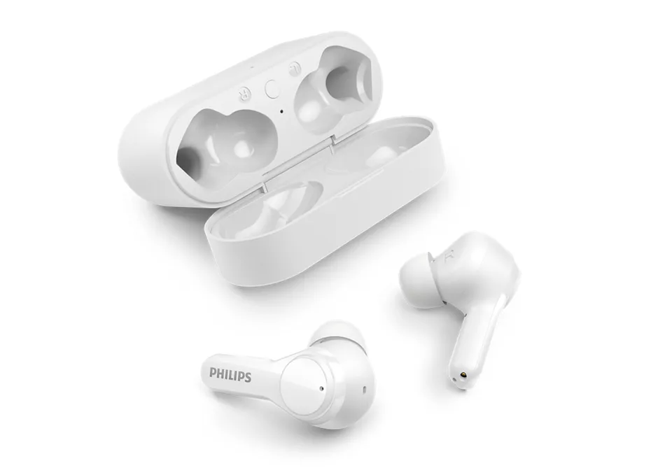 Dëgjuese Buds Philips TAT3217WT/00, wireless IPX5 Splash Mic, të zeza