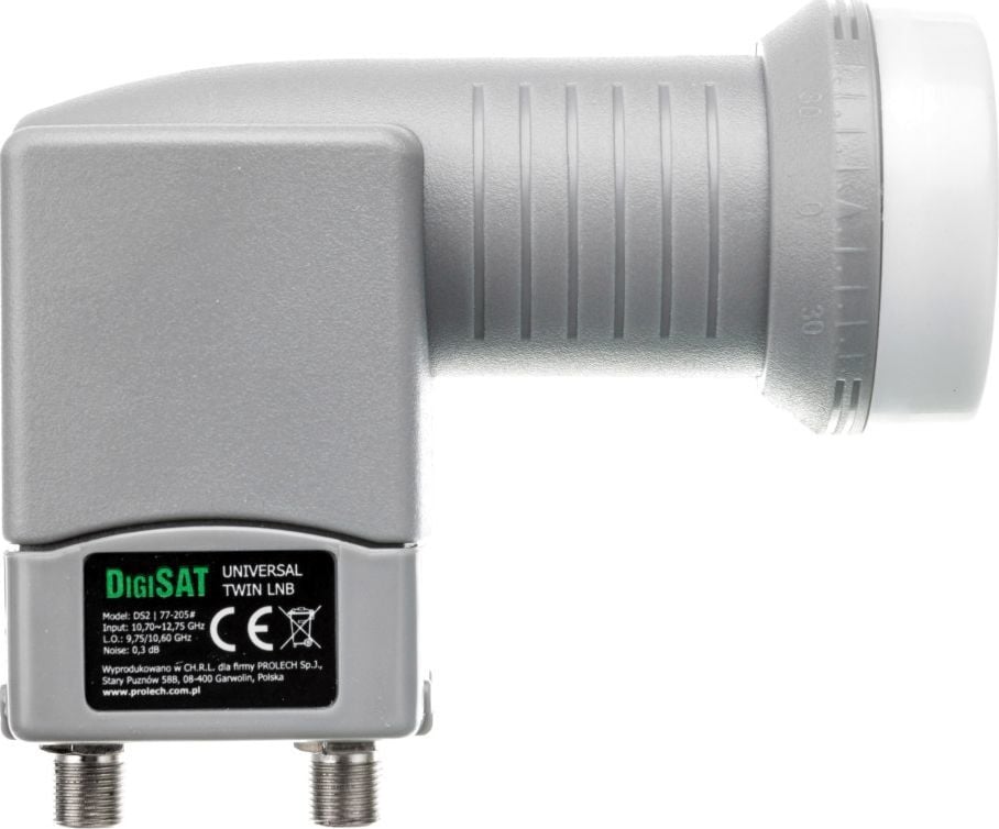Konvertor satelitor DigiSAT DS2 Twin, 4K, multiroom, gri