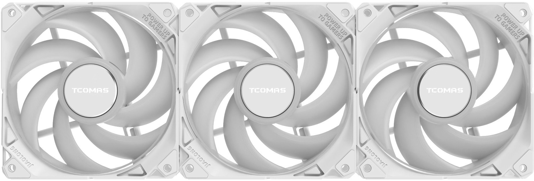 Ventilator PC Tcomas FA200, set 3x 120mm, RGB adresues, i bardhë
