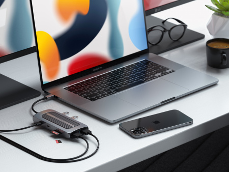  Multiport Satechi Aluminium USB-C MX, сив