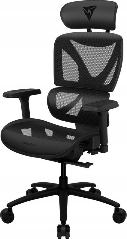 Karrige gaming ThunderX3 XTC Mesh, mekanizëm SYNC5, mbështetëse 3D për duar, e zezë