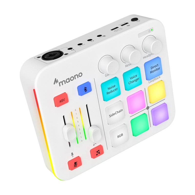 Karta zanore Maono G1 Neo, audio interface, RGB, e bardhë