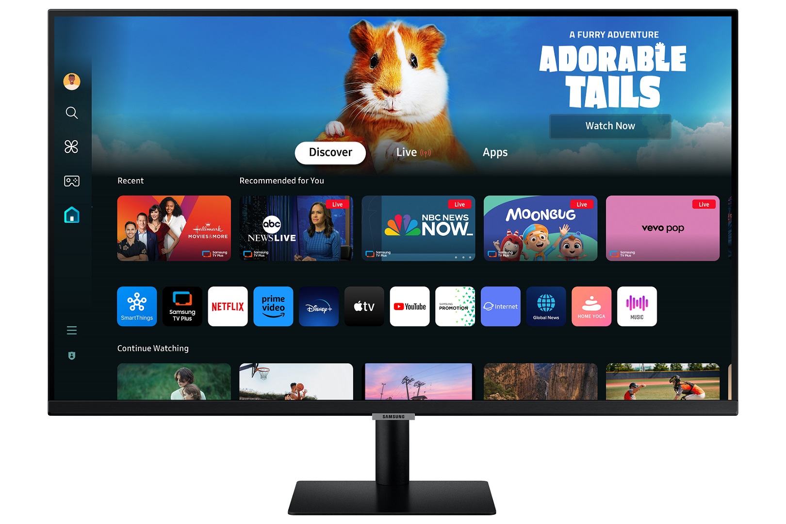 Monitor Samsung Smart M5 LS32DM500EUXDU, 32", VA, FHD, i zi