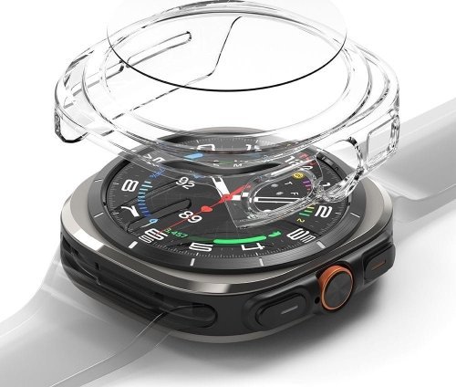 Këllëf ore Ringke Galaxy Watch Ultra Slim Glass, xham i temperuar 9H, transparent