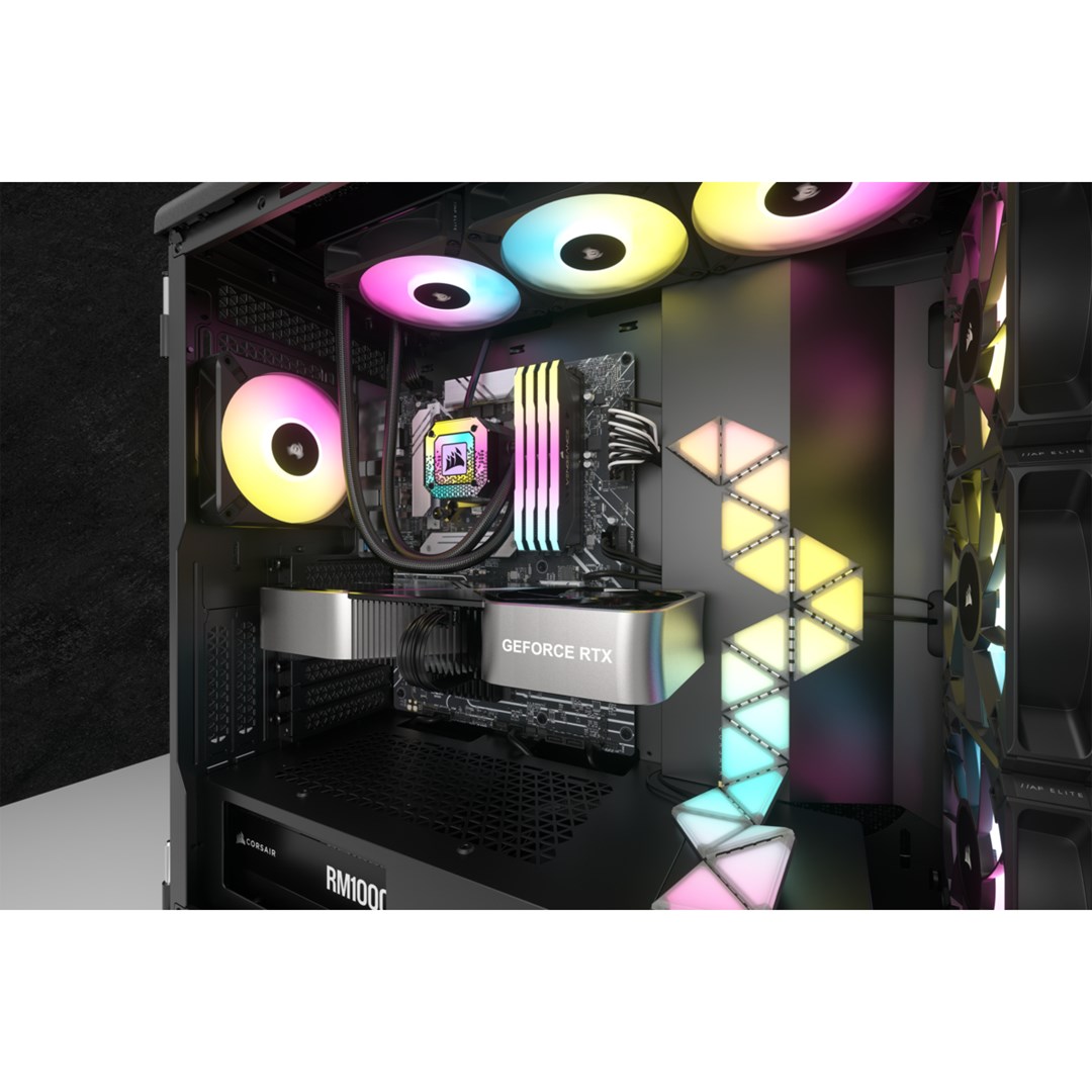 Ftohës me ujë Corsair iCUE H150i ELITE CAPELLIX XT, 12 cm, i zi