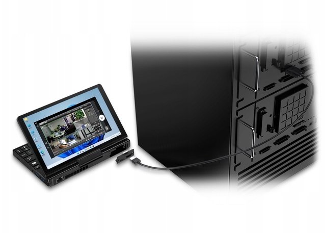 Laptopi GPD Pocket 3, Intel Pentium Gold 7505, 8" WUXGA Touchscreen, 16GB RAM, 512GB SSD, Windows 11, Graphite