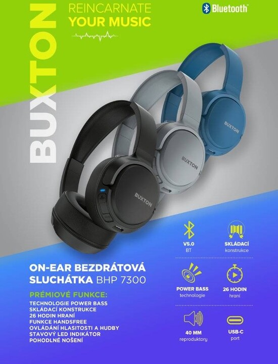 Kufje BUXTON BHP 7300, të zeza