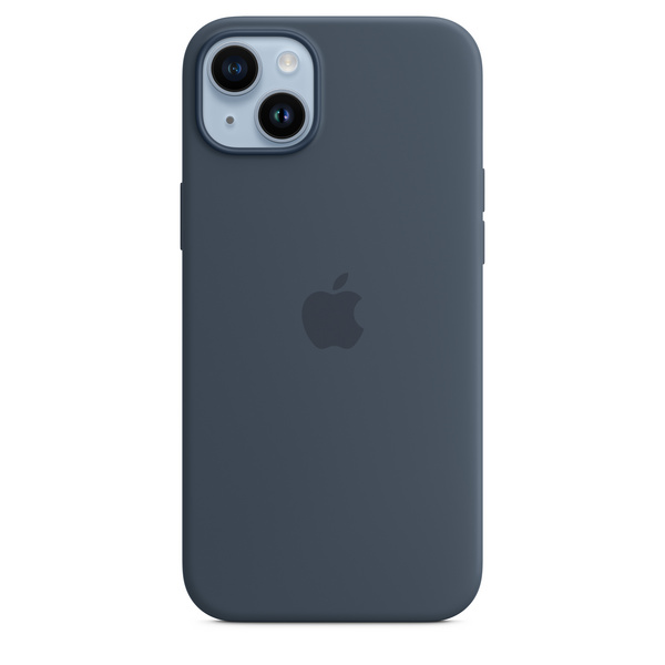Apple iPhone 14 Plus Silicone Case me MagSafe, Storm Blue