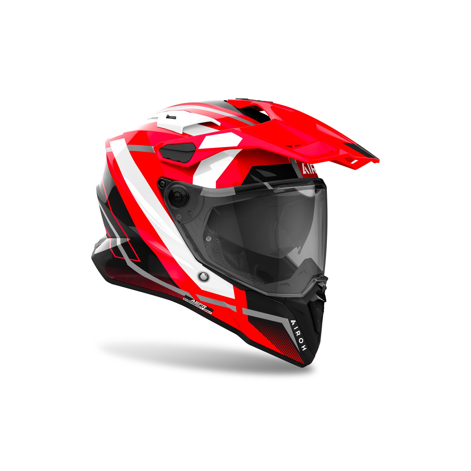 Helmetë moto Airoh Commander 2, adventure, Full Carbon, e zezë