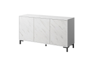 Komo MARMO 3D, 150x45x80.5 cm, efekt mermeri, e bardhë mat