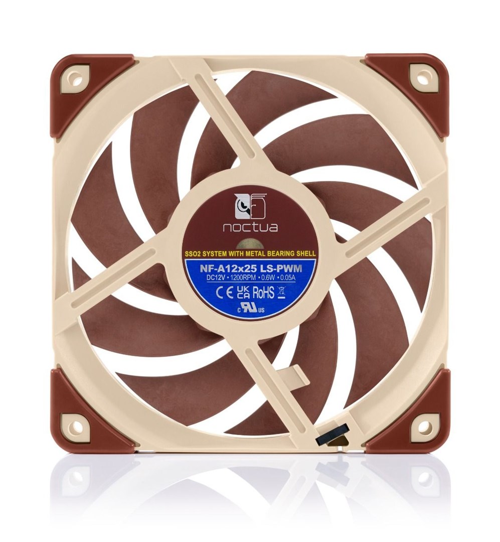 Ftohës Noctua NF-A12x25, 12 cm, i bronztë / bezhë