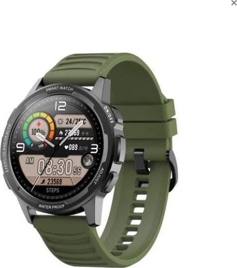 Ora inteligjente Senbono X28, ekran 1.28" 360x360, IP68, jeshile