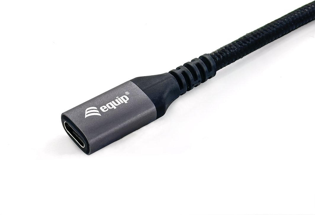 Kabllo zgjatëse USB Equip, USB 3.2 Gen 2 C në C, 0.5m, 10Gbps, e zezë