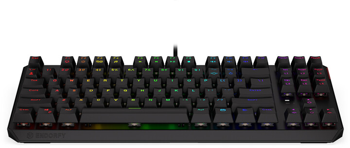 Tastierë Endorfy Thock TKL Blue, Kailh Blue, US, e zezë
