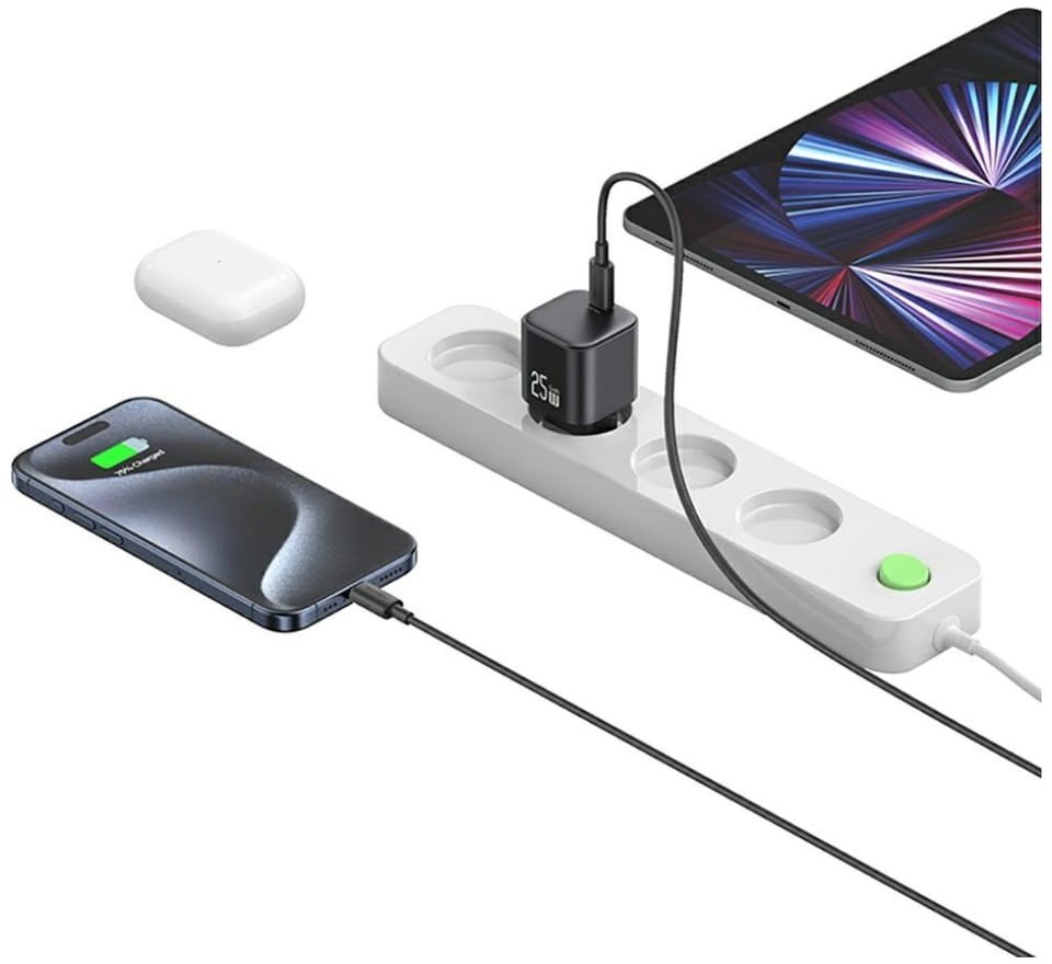 Karikues USB Usams JC Series CC289, 25W GaN, USB C PD, i zi