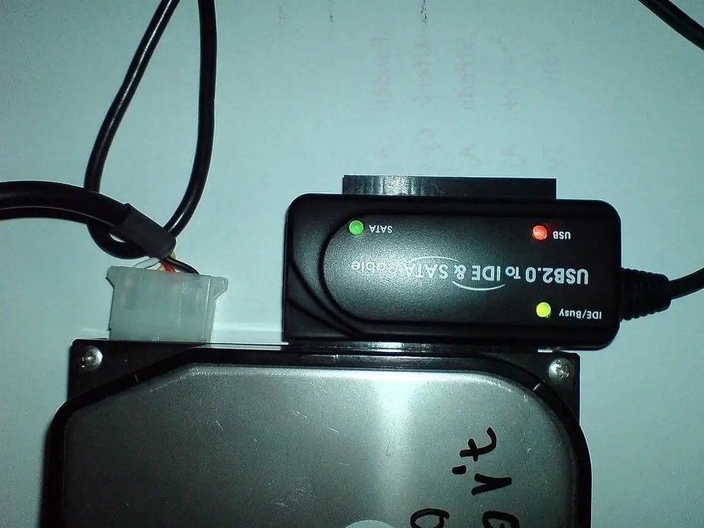 Adapter USB 2.0 PremiumCord IDE SATA, me kabllo, me furnizim shtesë me rrymë, i zi