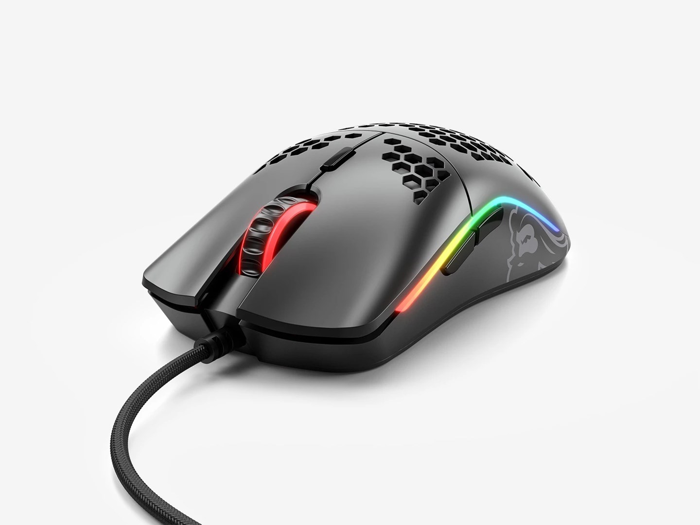 Maus gaming Glorious Model O, RGB, me kabllo, i zi
